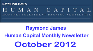 Raymond James HCM Newsletter Oct 2012